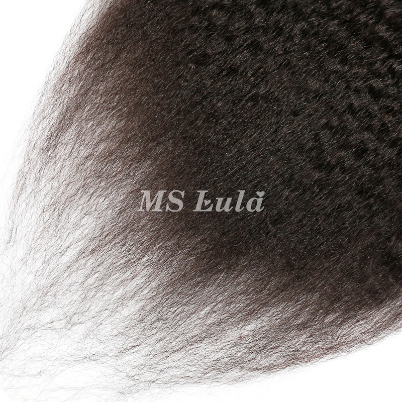 Virgin Human Hair Kinky Straight 13x4 13x6 HD Lace Frontal - 图片 8